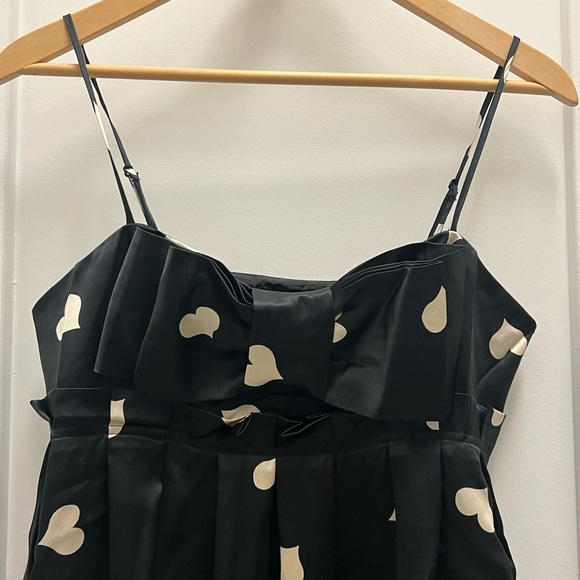 Betsey Johnson Heart Spaghetti Strap Babydoll Cocktail Party Dress Size 8 - Picture 6 of 10